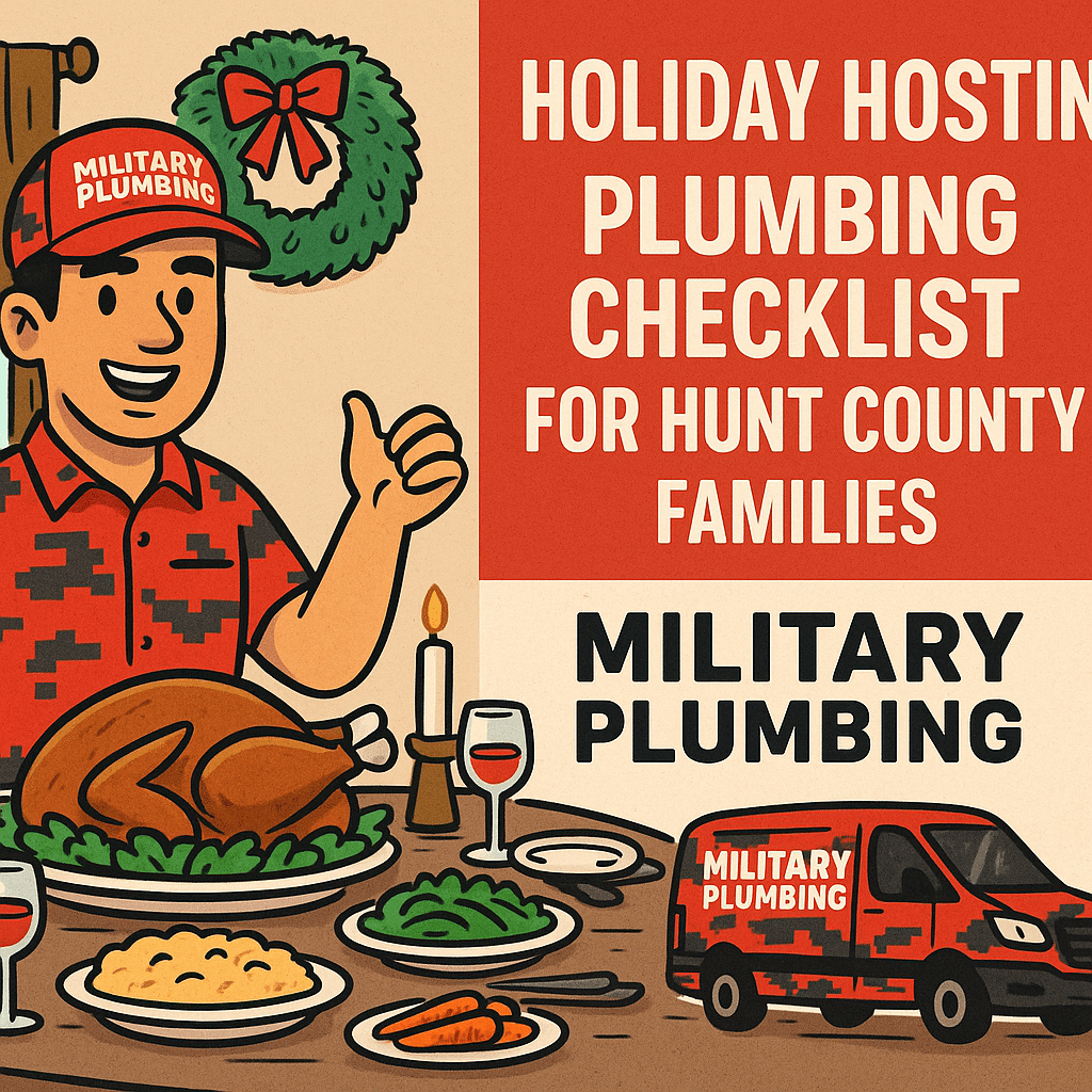 Holiday Hosting Plumbing Checklist for Hunt County Families